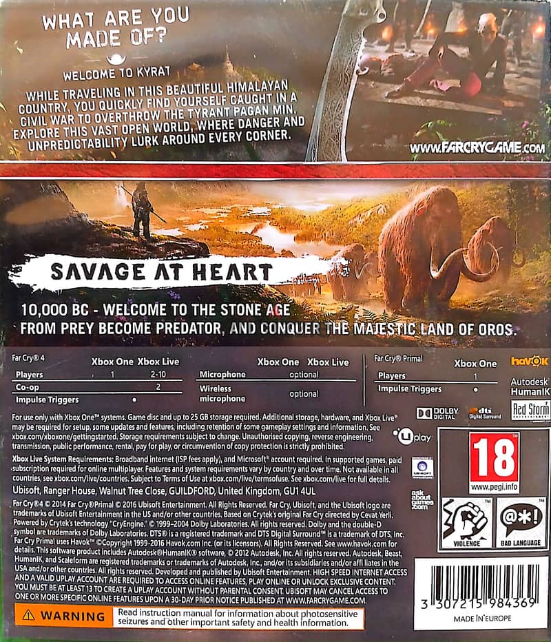 Farcry primal+Farcry 4 double pack 1