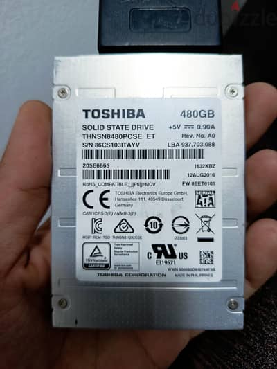 Toshiba SSD 480g