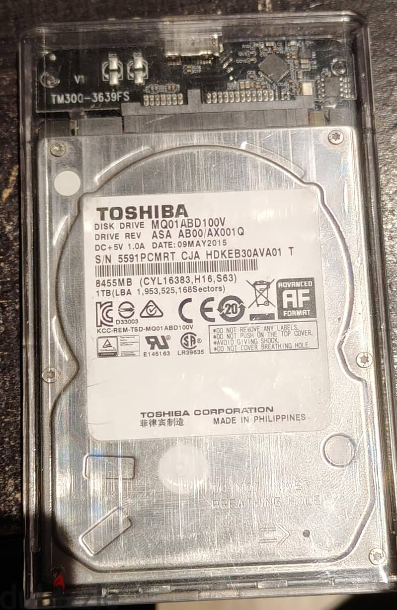 harddisk external Toshiba 1 TB 1