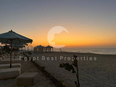 HOT DEAL FINISHED CHALET 3 BEDROOM FOR SALE WITH FLEXIBLE PAYMENT FULL SEA VIEW IN THE MED IN RAS AL HEKMA IN NORTH COAST