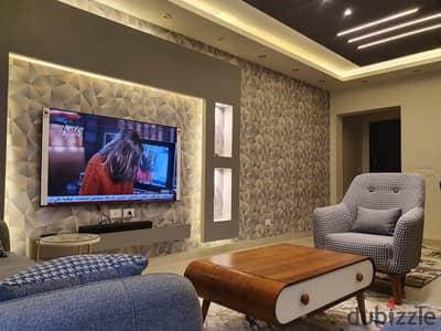 In Al-Rehab, a 3-bedroom apartment in the new seventh area for rent