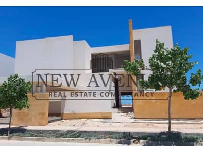 First row sea ready to move standalone villa  in seashel north coast by new giza