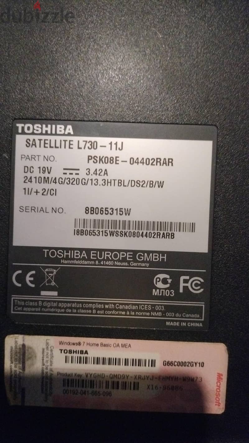 lap top toshipa 1