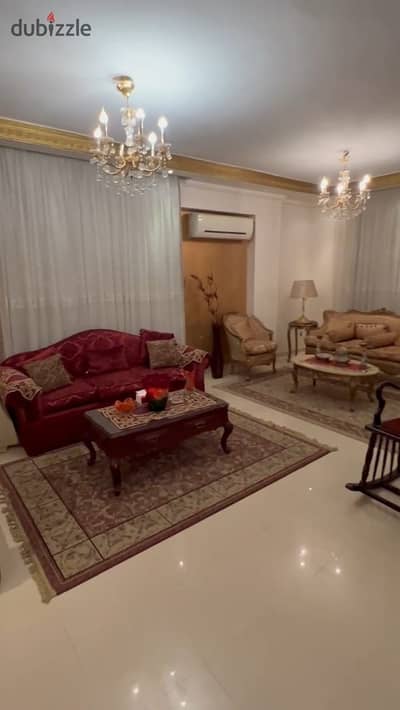 Fully Furnished and Air Conditioned Apartment for Rent Third Floor with Elevator Al Narges Fifth Settlement Next to Fatma Al Sharbatly