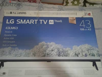 شاشه lg  43 سمارت  جديده للبيع