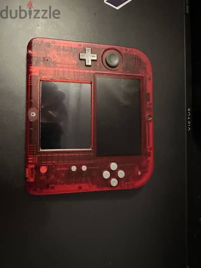 Special edition Crystal red transparent 2ds and 3ds gamez