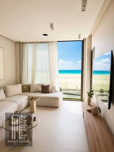 Investment opportunity: Lagoon view apartment, ready for immediate occupancy fully finished in the Latin Quarter of New Alamein next to Marina