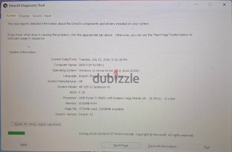 hp ssd 256 5