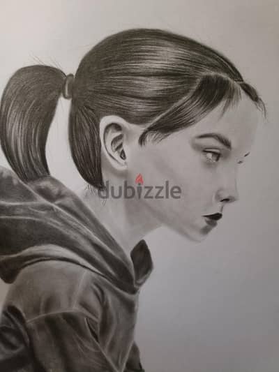 Original Realistic Pencil Portrait Drawing | Handmade | 35 × 50 cm