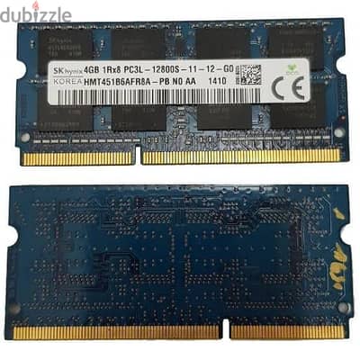 مطلوب رامة لابتوب ddr3. . تكون 4 جيجا بس one sided