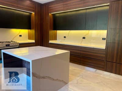 Basement with kitchen for rent in Al Banafseg Villas, First Settlement, with distinctive finishing.
