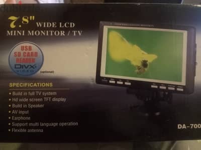 شاشة Mini Monitor / TV 7.8