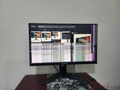 شاشة GIGABYTE G24F2 مكسورة محتاجة تغيير بانل