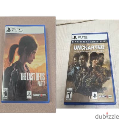 Uncharted Ps5 / Last of Us part 1 Ps5 مفيش بدل او فصال