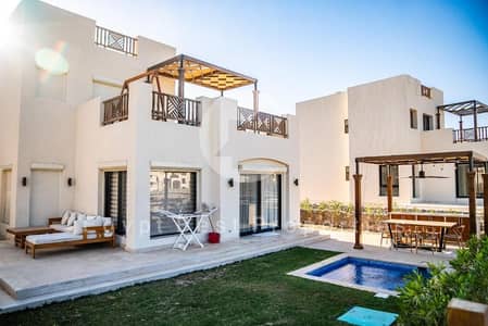 A Rare Opportunity in New El Gouna | Largest 5 Bedroom Villa | Direct Sea View | Private Pool | 0% Down Payment | 8 Years Payment Plan