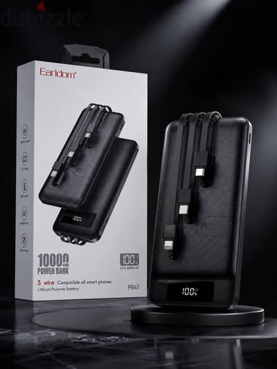 باور بانك Earldom PB41 - 10000mAh | أناقة وقوة في جهاز واحد! 