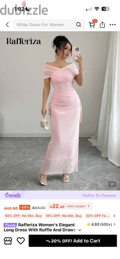 Pink shein dress