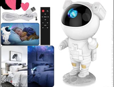 وناسه اطفال بروچيكتور  شحن USB + ريموت