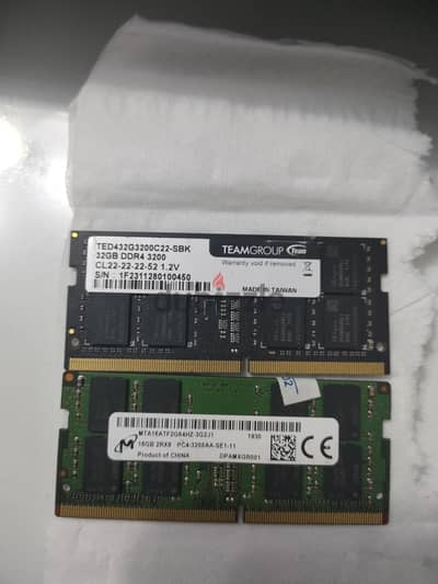 رامات لاب توب استيراد بحالة جيده خلع