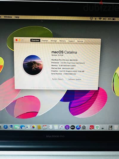 MacBook Pro 2012 core i5 512 ssd