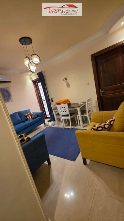 Studio أرضى with a private garden for rent furnished in Madinaty B7 area 46m