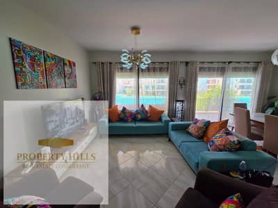 Ground-floor duplex with a garden for sale in Marassi 200 sqm, fully finished and furnished, 3 bedrooms. Offered at the lowest total price in the mark