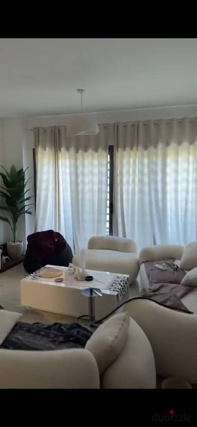 Apartment for rent under new law 96m in Madinaty B15 ground floor garden view kitchen and curtains at a special price
