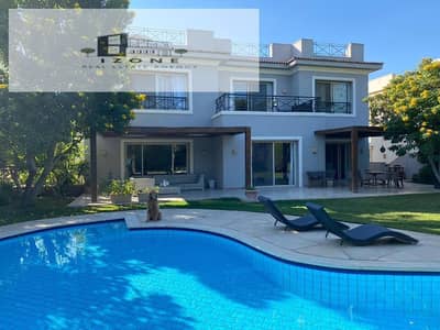 أفضل سعر فيلا استاندالون للإيجار في قطامية هايتس Katameya Heights القاهرة الجديدة New Cairo 650 متر مباني و1115 متر أرض بحمام سباحة خاص