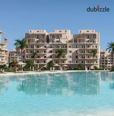 Finished chalet, lagoon view for sale in Lagoons El Alamein North Coast, in installments over 10 years
