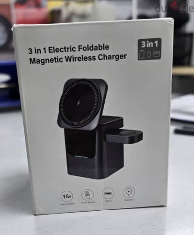 3 in 1 Electric Foldable Magnetic Wirless Charger