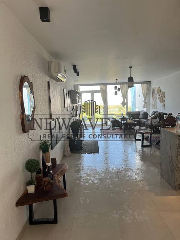 Ready to Move Fully furnished Sea View Chalet with prime location  in Fouka Bay
