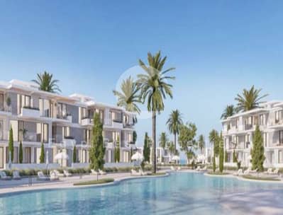 chalet for sale, in Solare North Coast, fully finished , direct lagoon 5 minuets from the beach with 5 % DP over 10 years