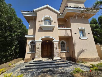 Luxury villa for sale in Madinaty, model G, view wide garden