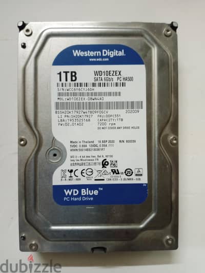 Hard WD BLue 1TB.      رقم التواصل 01117518212