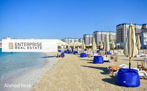 Receive your chalet fully finished with a direct view of the tourist towers, overlooking the sea from all directions, in the heart of New Alamein.