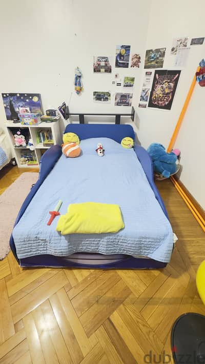 Lightning McQueen Race wooden Bed