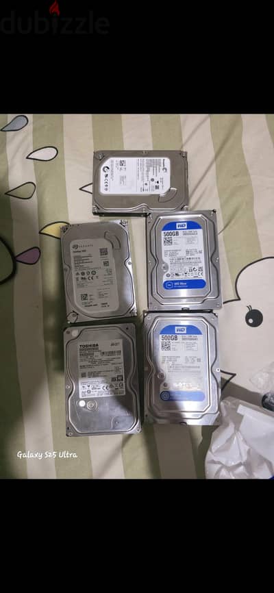 هاردات HDD SATA أصلية - Seagate / WD / Toshiba - 500GB و320GB