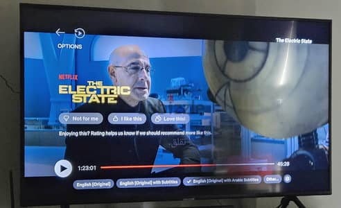 تلفزيون سامسونج سمارت 55 بوصة 4K  (يحتاج تغيير شريط ليد)