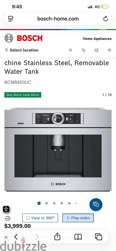 BOSCH coffee machine series 8