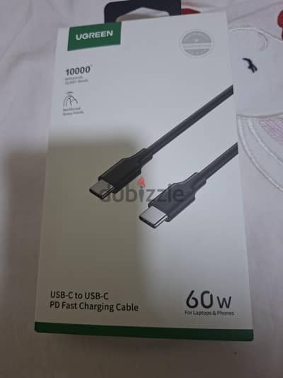 كابل UGREEN type c to type c