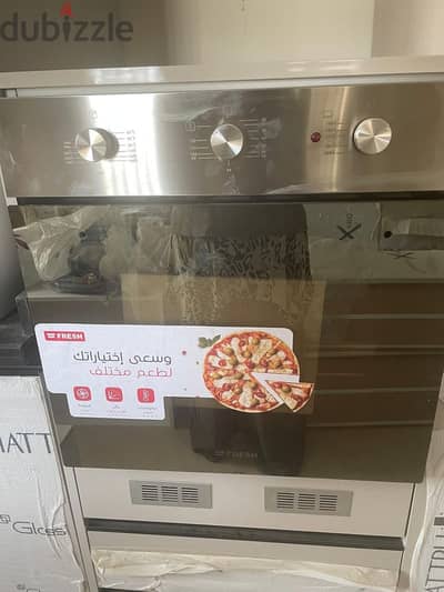 بوتجاز.  بالفرن  و الشفط فريش  built in     جديد غير مستخدم