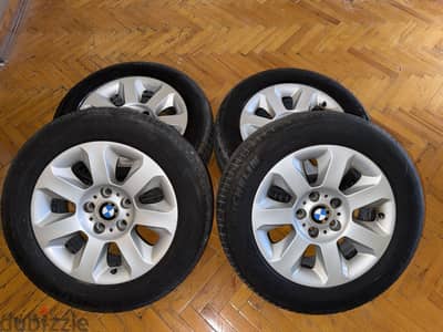 طقم جنوط E60 523i اوريجنال للبيع بدون اي استعدال لو لحام