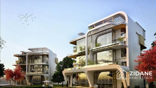 "153m² apartment with an open view, fully finished with kitchen, in one of the most luxurious areas in the New Administrative Capital, R7. "