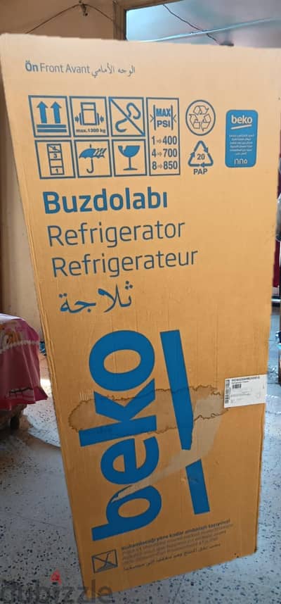 ثلاجة بيكو 2 باب 16 قدم ديفروست (جديدة بالكرتونة والضمان)