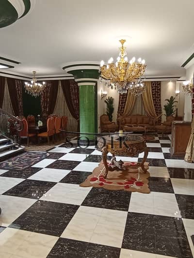 A distinctive villa in the most prestigious neighborhood of Obour City, District 7, near Carrefour Golf City, fully finished and available for purchas