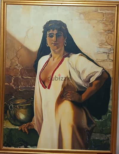 لوحه فنيه عريقه زيت علي قماش مقاس 100×80