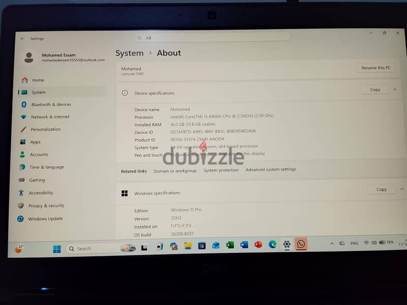 Dell latitude 5491 6