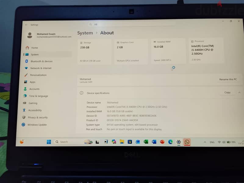 Dell latitude 5491 7