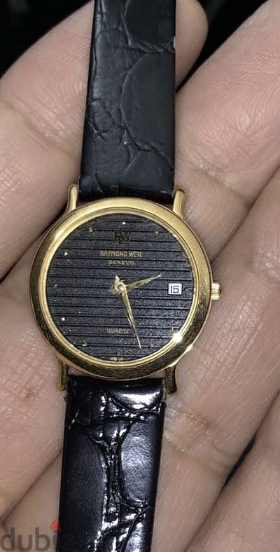 original raymond weil  ladies / ساعه ريموند فيل اصليه ١٨ قيراط دهب