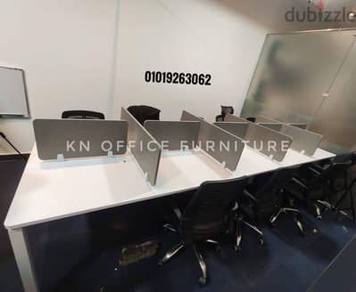 خليه عمل ور ك ستيشن خشب mdf اسباني وحدات كول سنتر _ desk #خلايا عمل